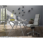 Fauteuil de direction rembourré haut de gamme - ORIGAMI CU - design classique et avant-gardiste_8