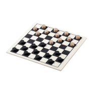 Set de jeux en bois 3 en 1 - Échecs, Parchisi et Dames - Couleur naturelle - 120g_8