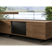 Bureau de direction intemporel et élégant - BOLD58 avec plateau épais et support en verre_8