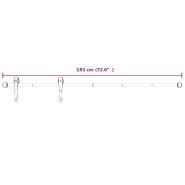 Vidaxl porte coulissante et kit de quincaillerie 80x210 cm pin massif 3203216_8