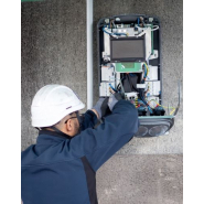 Installation borne de recharge Alfen Pro Double 7,4 kW - 22 kW pour voiture électrique_8