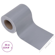 Vidaxl écran d'intimité de jardin pvc 35x0,19 m gris clair mat 147871_8