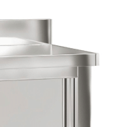 Vidaxl table de travail de cuisine avec portes coulissantes inox 376441_8