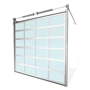 Porte sectionnelle pour bâtiments industriels avec lames d'arrêt