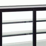 Comptoir réfrigéré LPD1500F/BLACK - haut de gamme avec vitre double vitrage et froid ventilé_8