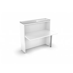 Banque d'accueil classique et fonctionnelle WELLO - Modules personnalisables et finitions modernes