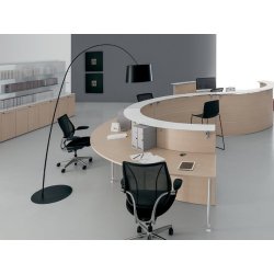 Banque d'accueil modulable arrondie - DV701 ABAKO