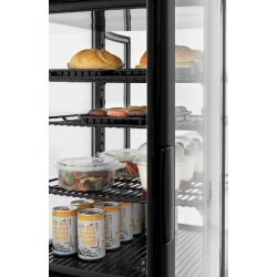 Mini-vitrine réfrigérée 64L2T noire 700358GV1 Bartscher