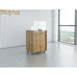 Banque d'accueil mobile BAM - Polyvalente, fonctionnelle et design - Fabrication française