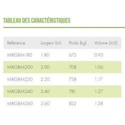 Godet multifonction avec grappin - Grand volume