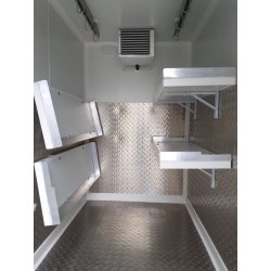 Remorque frigorifique double essieu 1300 kg - RAPHA 19 - dimensions 2m42x1m28x1m70 - température 0 à 5°C
