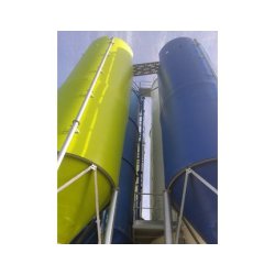 Silo industrie sur pieds droits avec un capteur connecté SiloMetric, capacité jusqu'à 200 m3 - ROUSSEAU