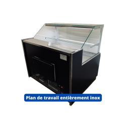 Vitrine réfrigérée traditionnelle VALOA - EINF 937, 937 mm x 1040 mm, -1°C à +5°C, LED, plexi coulissant