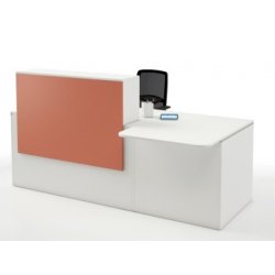 Banque d'accueil professionnel NEW PANO - design modulable avec accessoires personnalisables