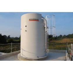 Silo de stockage industriel en terrasse avec système de pesage - Capacité jusqu'à 200 m3 - ROUSSEAU