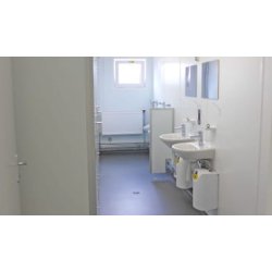 Conteneur sanitaire WC 10' - Hygiéniques, propres et fiables - Différentes tailles et équipements - Containex