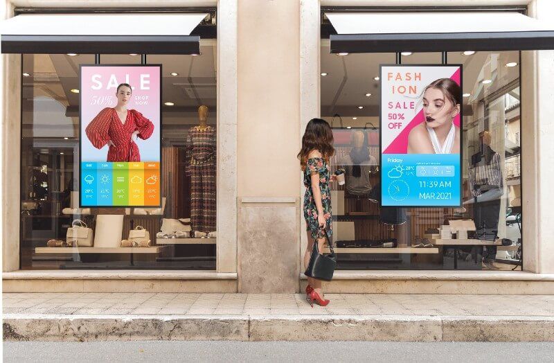 Écran vitrine 
