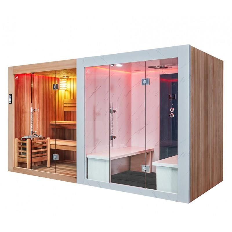 Combiné sauna hammam