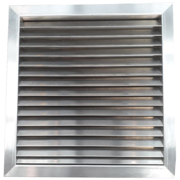 Grille d'aération RENSON grille inox en applique pour hotte