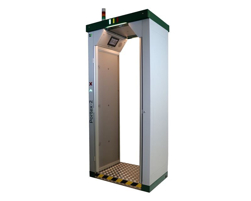 Portique de détection de la radioactivité
