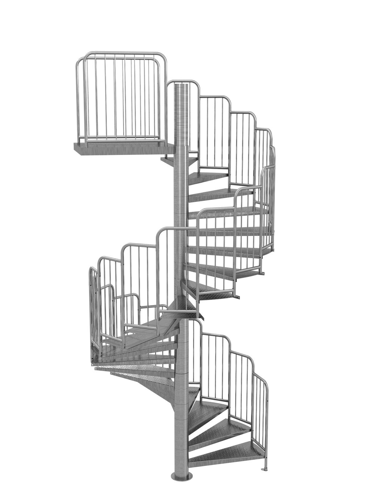 Escalier hélicoïdal métal