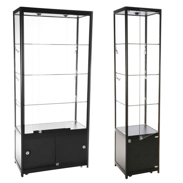 VITRINES D'EXPOSITION PLEXI RIGIDE TRANSPARENT L 30 X P 30 X H 60 CM