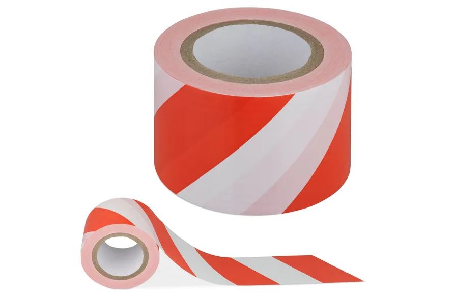 Rubalise rouge et blanc de balisage - Ruban de chantier - Bande de  signalisation, Non-adhésif (100 m de Ruban de signalisation)