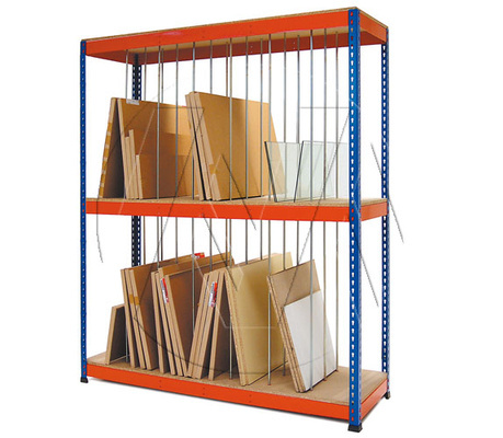 Etagère garage avec tablettes plastiques longueur 1.88 mètres