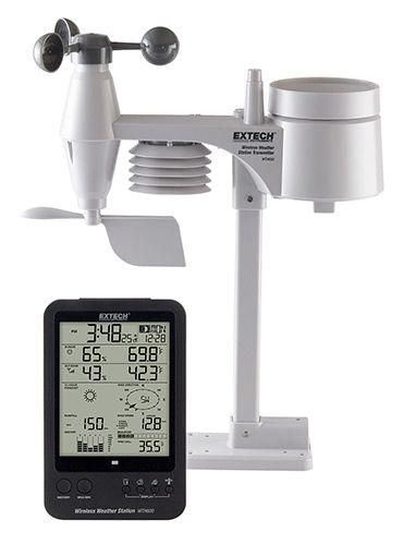 Station météo sans fil avec mesure de la température extérieure et  intérieure, blanche et grise - Vente en ligne de matériel électrique
