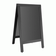 Olympia Panneau de trottoir (H)840 x (L)500 x (P)445 mm, avec cadre en bois, noir - 5050984725623 Olympia Panneau de trottoir (H)840 x (L)500 x (P)445 mm, avec cadre en bois, noir - 5050984725623