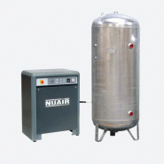 Compresseur à piston insonorisé 7,5CV 400V avec réservoir galva 500l - NUAIR SILENT K30/T7.5 Compresseur à piston insonorisé 7,5CV 400V avec réservoir galva 500l - NUAIR SILENT K30/T7.5