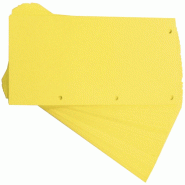ELBA Intercalaires Duo, en carton, 240 x 105 mm, jaune - 400014010 ELBA Intercalaires Duo, en carton, 240 x 105 mm, jaune - 400014010