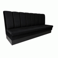 Banquette de restaurant en velours noir 120 cm - noir 3701645700351 Banquette de restaurant en velours noir 120 cm - noir 3701645700351