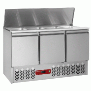 Saladette avec couvercle et réserve 3 portes 380 litres compact lin... - SAL3M/R6-LIQ Saladette avec couvercle et réserve 3 portes 380 litres compact lin... - SAL3M/R6-LIQ