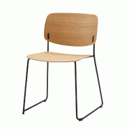 Chaise "ARYN WOOD" - Traineau, Bois Chaise "ARYN WOOD" - Traineau, Bois