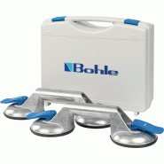 Jeu de ventouses pneumatiques - capacité de charge 60 kg - diamètre tête 120 mm - 3 têtes aluminium - 2 têtes aspiration - 2 pièces / jeu VERIBOR Jeu de ventouses pneumatiques - capacité de charge 60 kg - diamètre tête 120 mm - 3 têtes aluminium - 2 têtes aspiration - 2 pièces / jeu VERIBOR